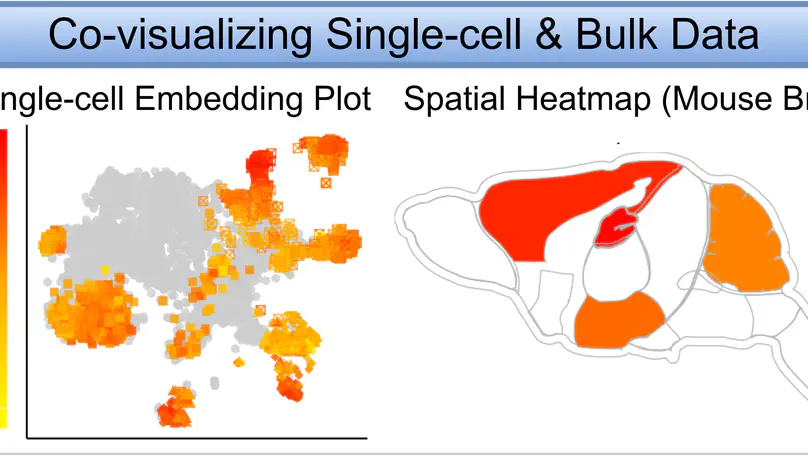 Co-visualizing bulk and single-cell data